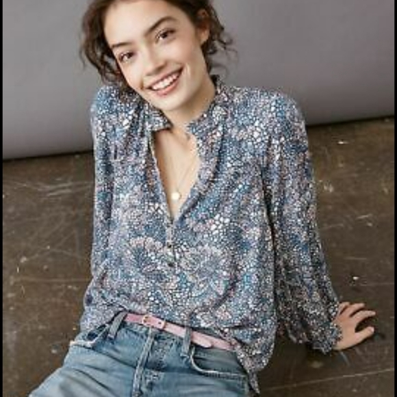 Anthropologie Maeve Colette Peasant Blouse - Picture 1 of 12